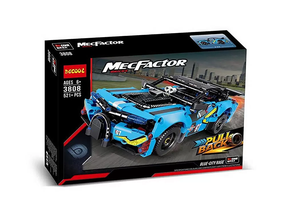 Конструктор Technic Техник /Синий драгстер/ 521 деталь