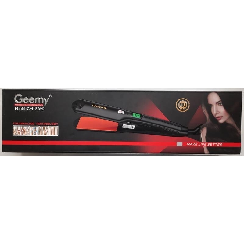Электрощипцы - утюжок-выпрямитель для укладки волос Geemy GM-2895