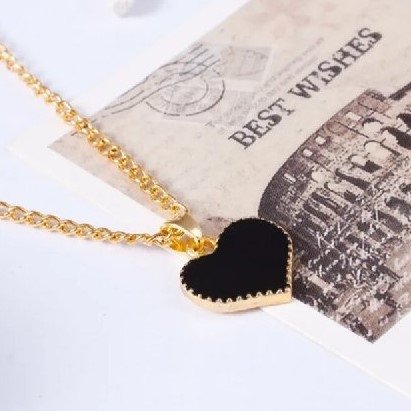 Серебряное ожерелье "Сердце с любовью" GUANGTuo