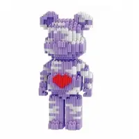 Конструктор 3D модель Бирбрик, фиолетовый, 686 деталей