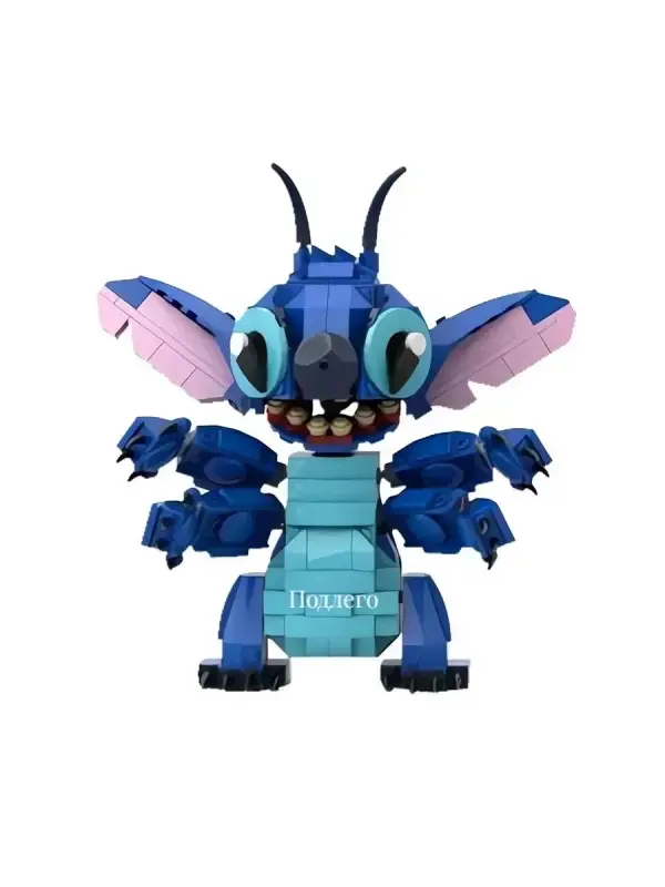 Конструктор 3D модель - злой стич, 334 детали