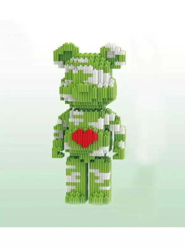 Конструктор 3D модель Бирбрик, зеленый, 686 деталей