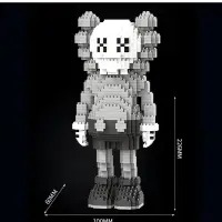 Конструктор 3D Kaws, черно-серый, 1332 детали