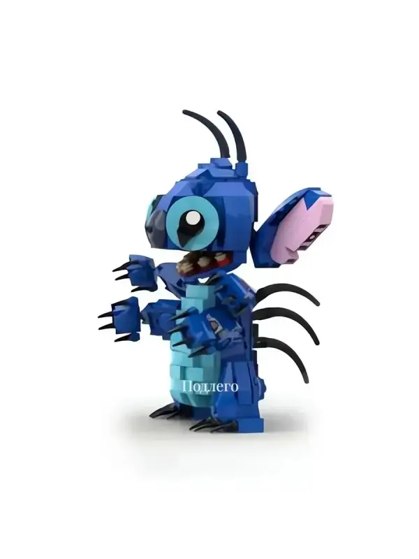Конструктор 3D модель - злой стич, 334 детали