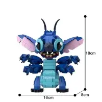 Конструктор 3D модель - злой стич, 334 детали