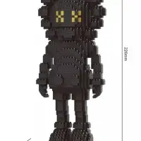 Конструктор 3D Kaws, черный, 1326 деталей