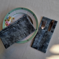 Конверты для сервировки мрамор зел 4 шт.