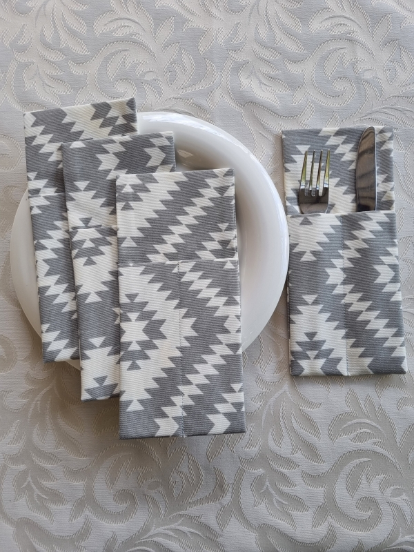 Конверты для сервировки Геометрия 4 шт.