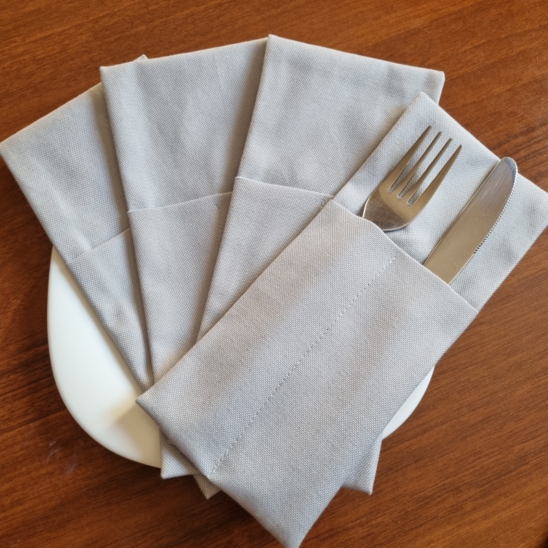 Конверты для сервировки Серые 4 шт.