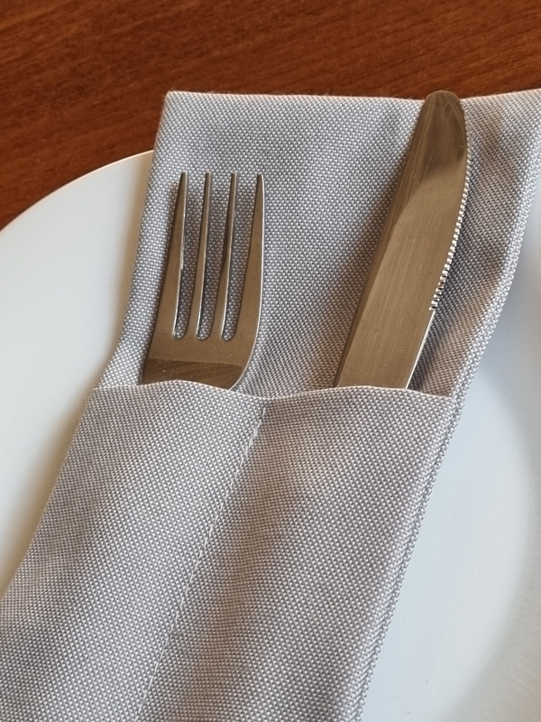 Конверты для сервировки Серые 4 шт.