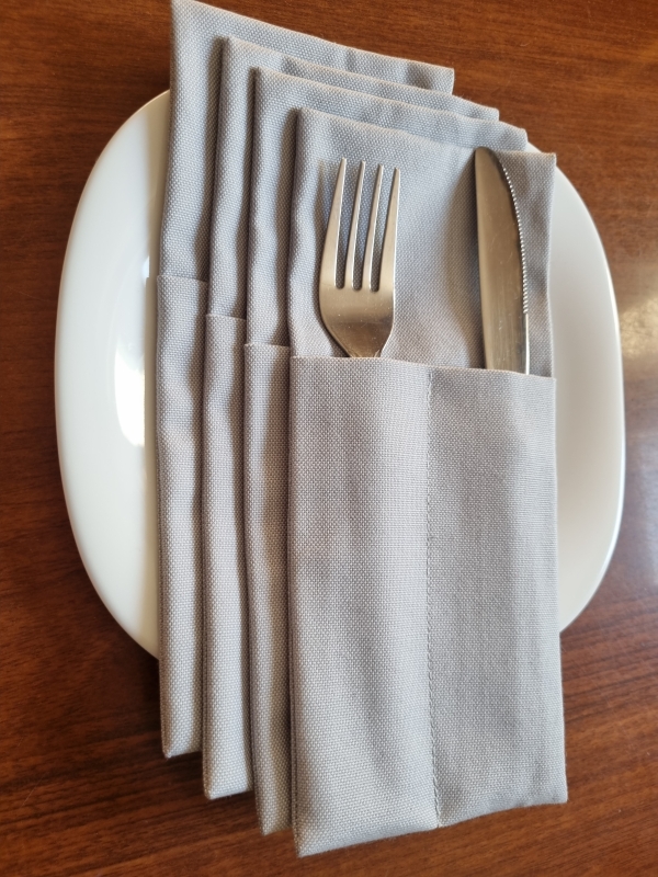 Конверты для сервировки Серые 4 шт.