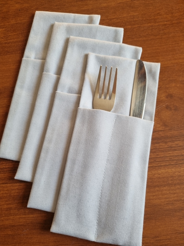 Конверты для сервировки Серые 4 шт.