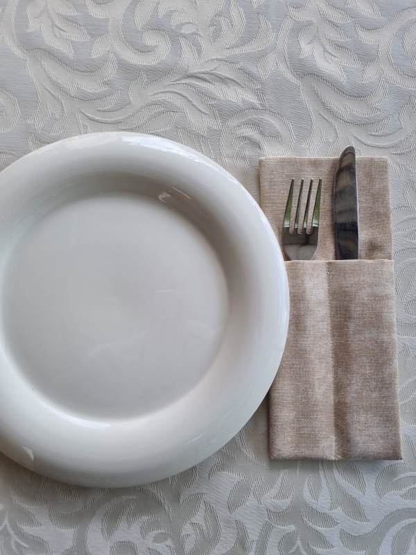 Конверты для сервировки мармор бежевый 4 шт.