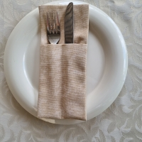 Конверты для сервировки мармор бежевый 4 шт.