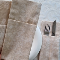 Конверты для сервировки мармор бежевый 4 шт.