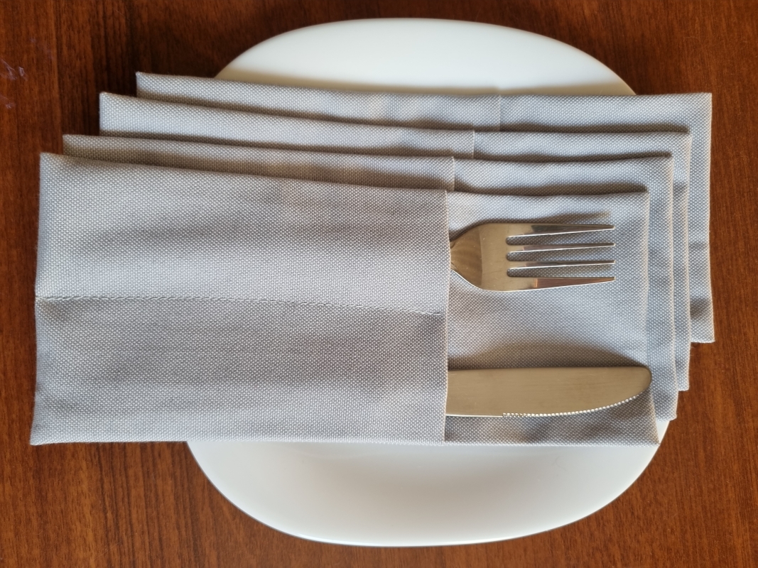 Конверты для сервировки Серые 4 шт.