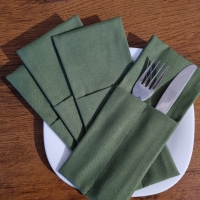 Конверты для сервировки зеленые 4 шт. Конверты для сервировки зеленые 4 шт.