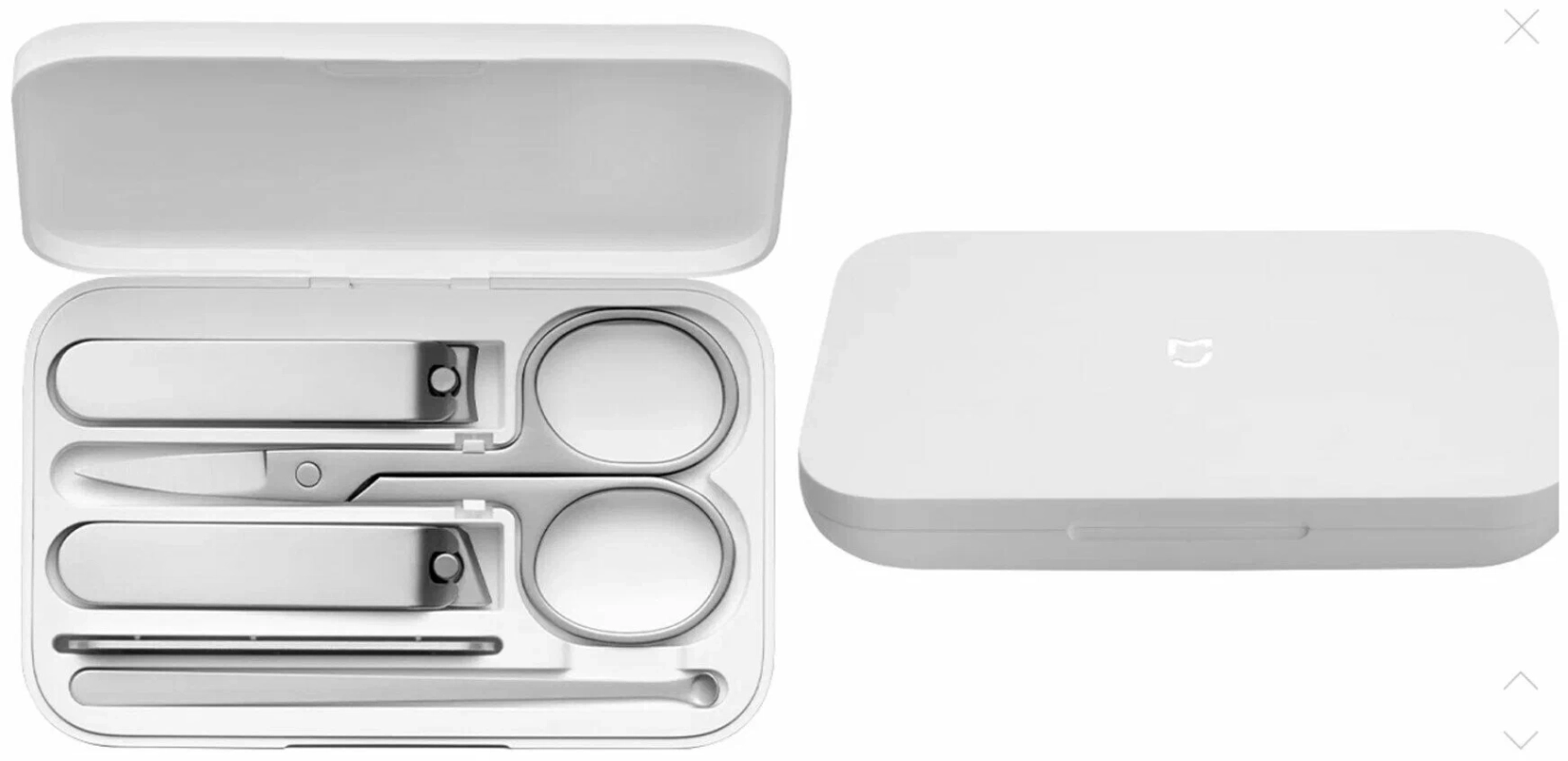 Маникюрный набор 5 в 1 Xiaomi Nail для маникюра, педикюра, инструменты из нержавеющей стали с дизайном и ударопрочным кейсом белый Маникюрный набор 5 в 1 Xiaomi Nail для маникюра, педикюра, инструменты из нержавеющей стали с дизайном и ударопрочным кейсом белый