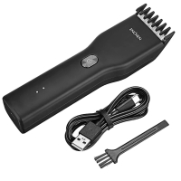 Профессиональная беспроводная машинка для стрижки волос и бороды, триммер для бритья Enchen Boost, мужская черная