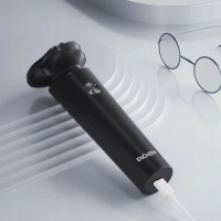 Электробритва мужская Enchen Victor, роторная электрическая бритва для мужчин с плавающими головками для сухого бритья, черная Электробритва мужская Enchen Victor, роторная электрическая бритва для мужчин с плавающими головками для сухого бритья, черная