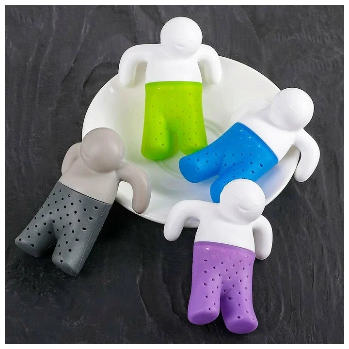 Ситечко для заваривания чая Ситечко для заваривания чая "Человечек", фиолетовый