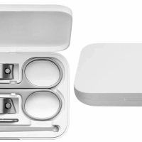 Маникюрный набор 5 в 1 Xiaomi Nail для маникюра, педикюра, инструменты из нержавеющей стали с дизайном и ударопрочным кейсом белый Маникюрный набор 5 в 1 Xiaomi Nail для маникюра, педикюра, инструменты из нержавеющей стали с дизайном и ударопрочным кейсом белый