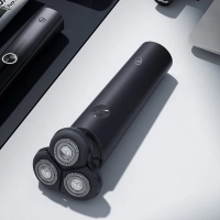 Электробритва мужская Enchen Victor, роторная электрическая бритва для мужчин с плавающими головками для сухого бритья, черная Электробритва мужская Enchen Victor, роторная электрическая бритва для мужчин с плавающими головками для сухого бритья, черная