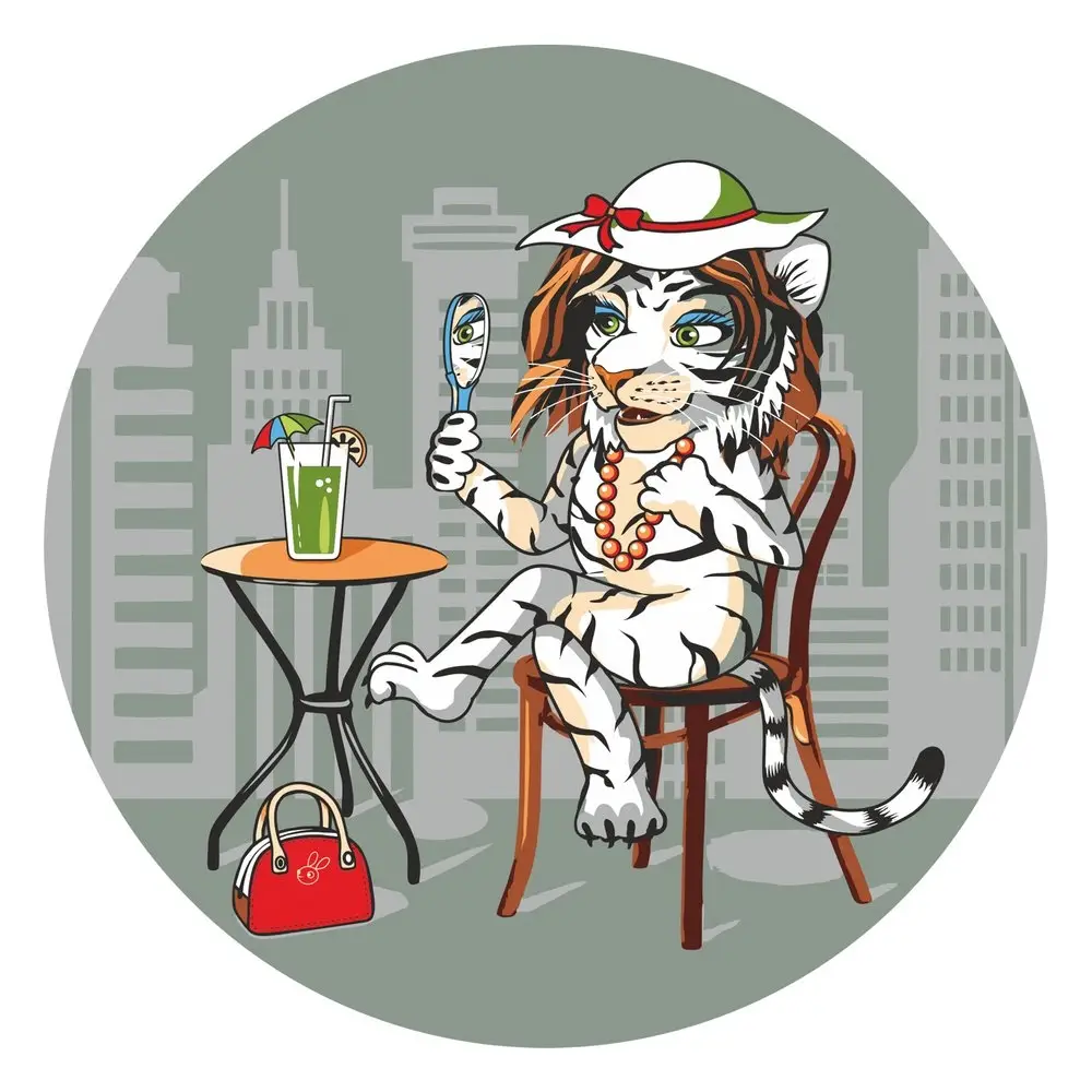 Подставка под горячее Тигр Кайфолов диаметр 20 см (ассортимент)