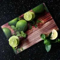 Разделочная доска подставка под горячее Лайм 18х28см