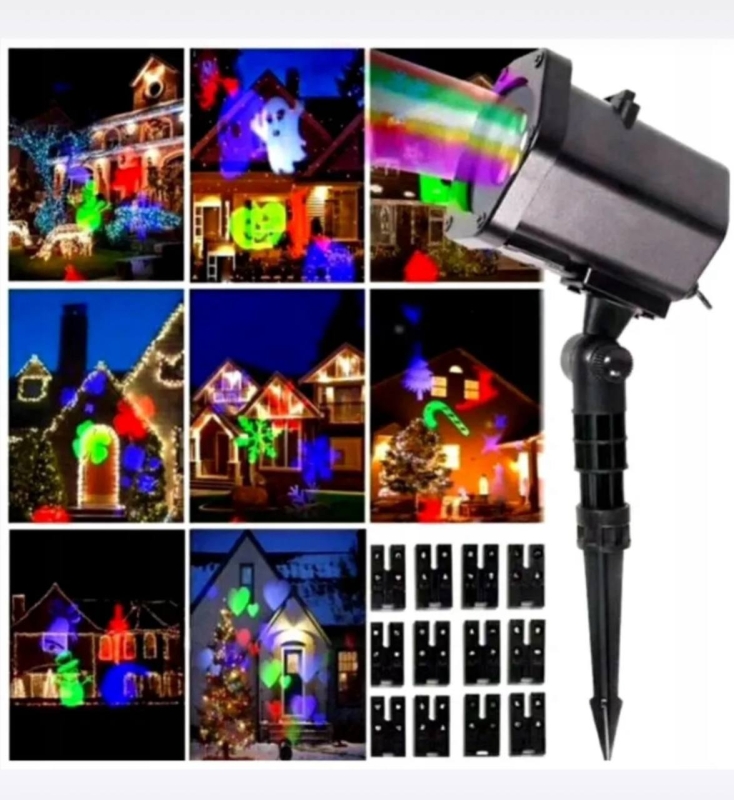 Рождественский светодиодный проектор (цвет в ассортименте)