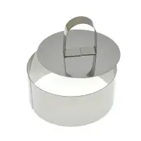 Кулинарная форма "Круг" с крышкой-прессом