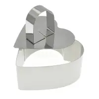 Кулинарная форма "Сердце" с крышкой-прессом