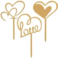 Топпер Любовь 3шт