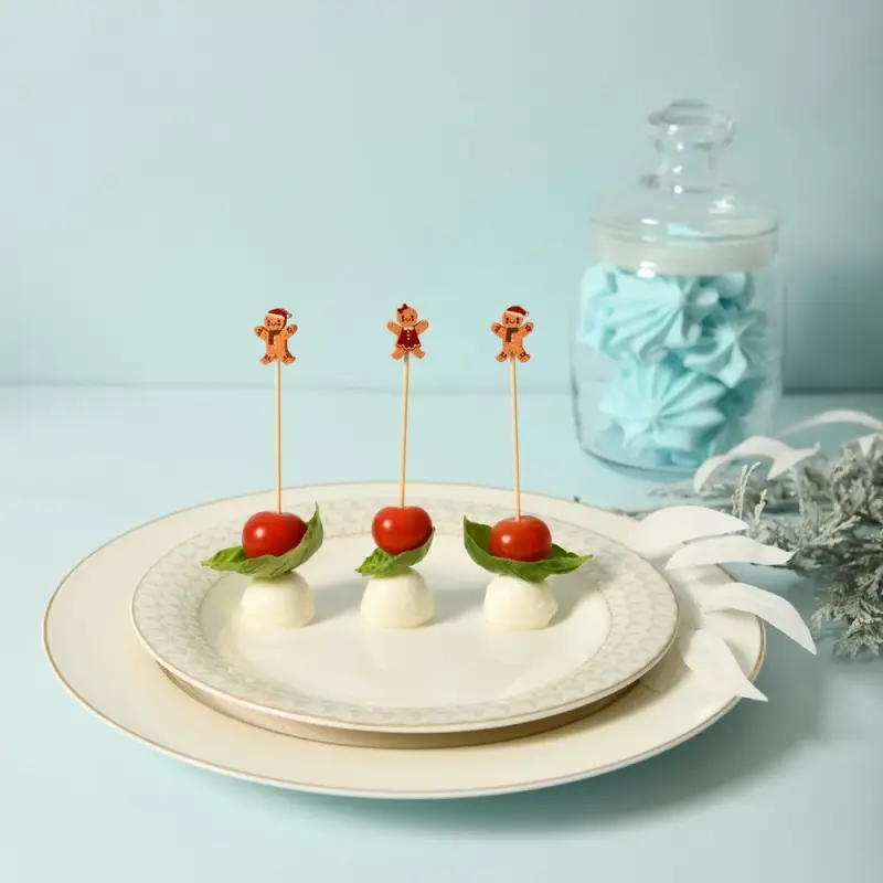 Шпажки для канапе Пряничный человечек 20 шт