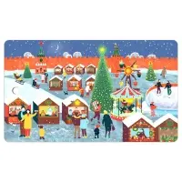 Разделочная доска Зимние города 29х17см (ассортимент)
