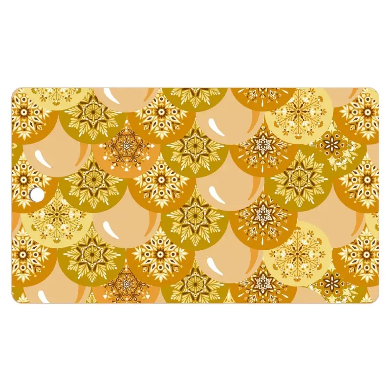 Разделочная доска Шарики Снежинки 29х17см (ассортимент)