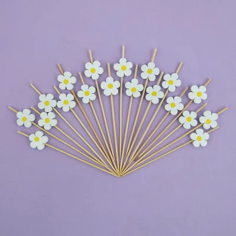 Шпажки для канапе Ромашки 24 шт