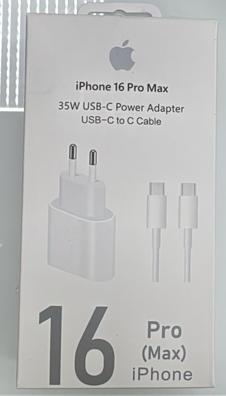 Адаптер зарядки iPhone на 35W с кабелем Type C - Type C