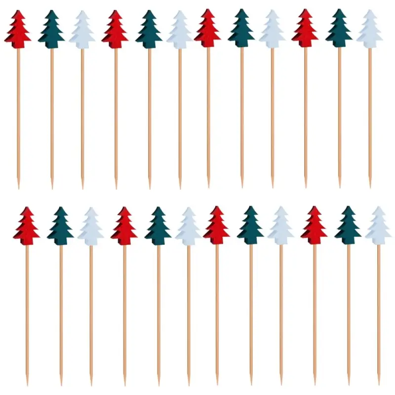 Шпажки для канапе Новогодняя ель 24 шт
