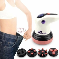 Антицеллюлитный массажер для тела электрический с насадками (цвет в ассортименте)