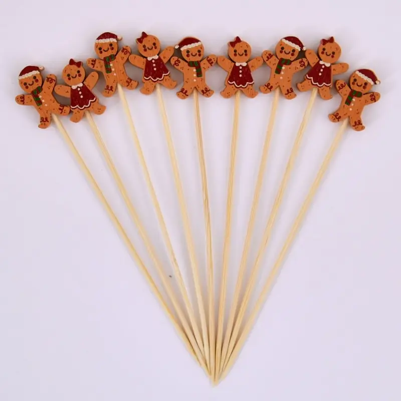 Шпажки для канапе Пряничный человечек 20 шт
