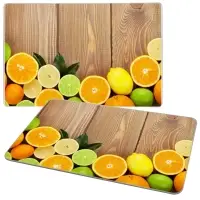 Разделочная доска подставка под горячее Цитрусовый микс 18х28см
