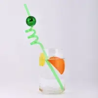Трубочки для коктейля Шарики 4 шт (ассортимент)