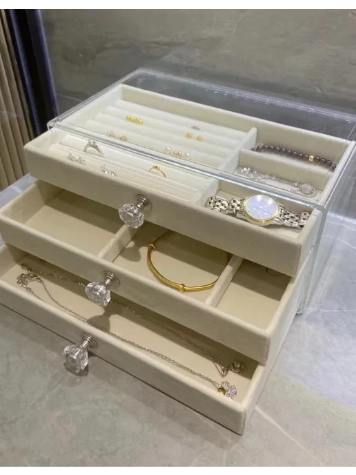 Органайзер шкатулка для украшений большая Органайзер шкатулка для украшений большая