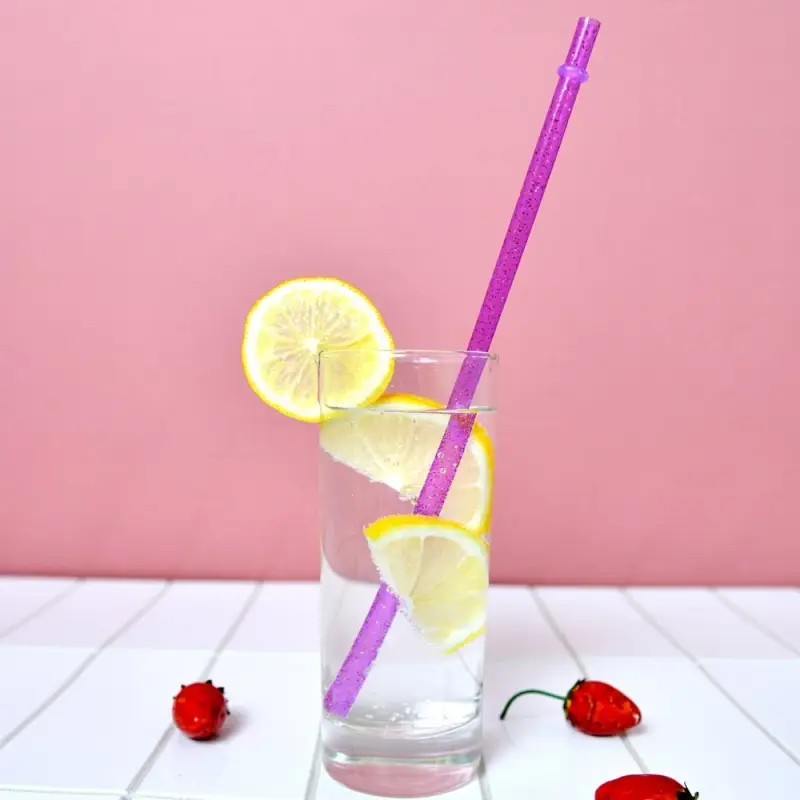 Трубочки для коктейля Блестки 6 шт