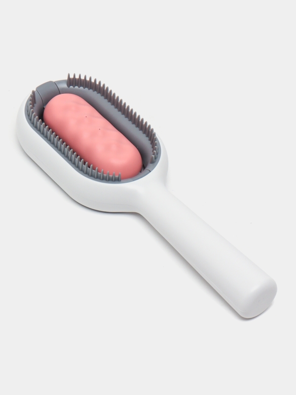 Универсальная расческа-щетка для вычесывания животных (цвет в ассортименте)