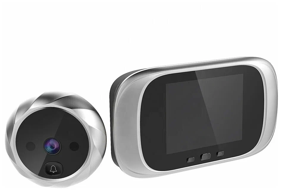 Видеоглазок для входной двери с монитором и звонком