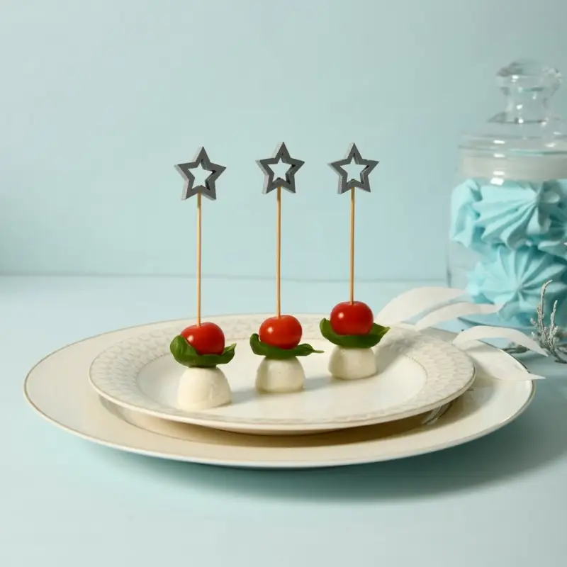 Шпажки для канапе Звездочет серебро набор 24 шт