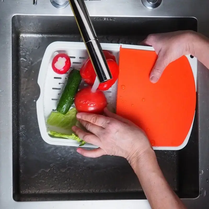 Доска разделочная с 2 лотками (ассортимент)