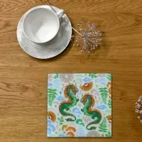 Доска разделочная Дзен Дракон 18х18 см (ассортимент)